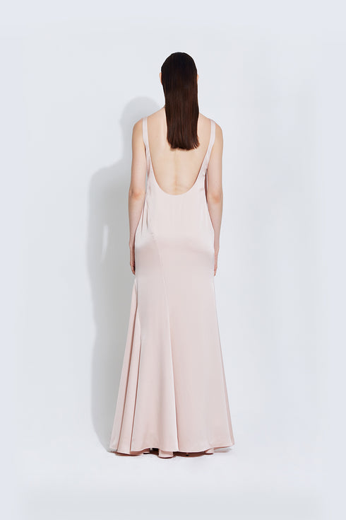 Stella Satin Dress in Pink